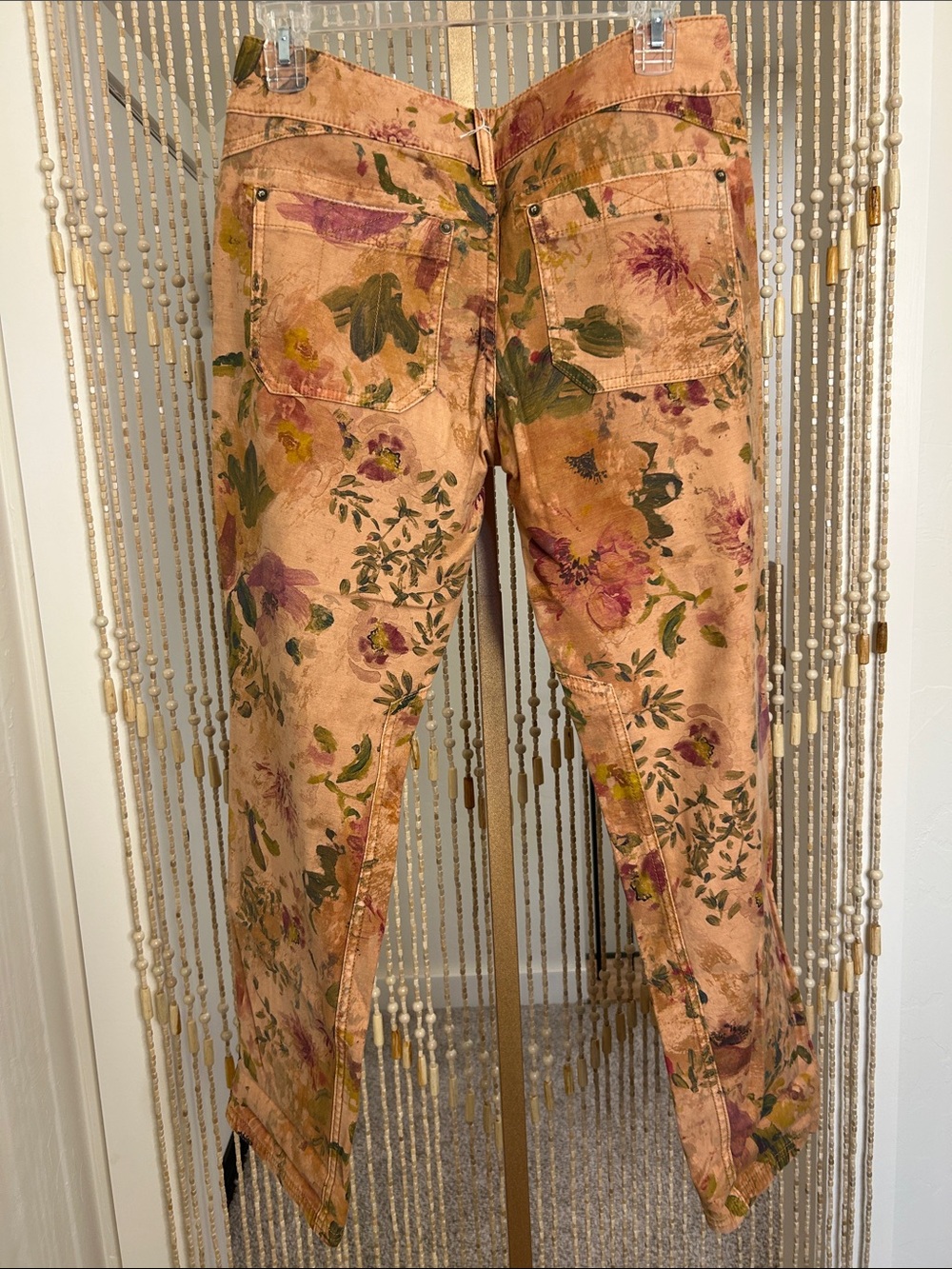Anthropologie Pilcro The Wander Floral Pattern Pants Size 27 - Picture 5 of 7